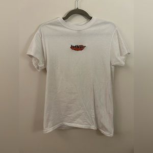 White Haikyuu Embroidered Karasuno Shirt